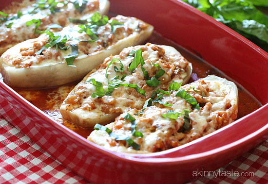 Baked-Eggplant-Parmesan-Boats-with-Sausage